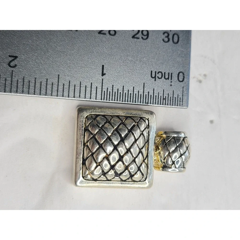 Vintage Silvertone  Pineapple-Style Pendant